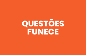Banner com arte do curso: Curso de questões FUNECE professor Mourão